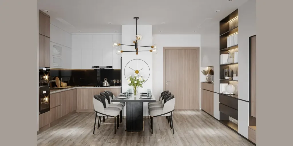 Open-Concept Dining Room Interior