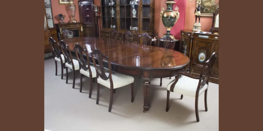 Oval Edwardian Dining Table