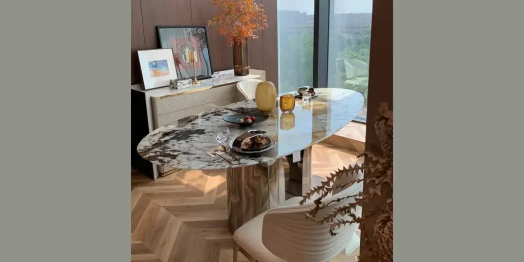 Oval Pedestal Dining Table