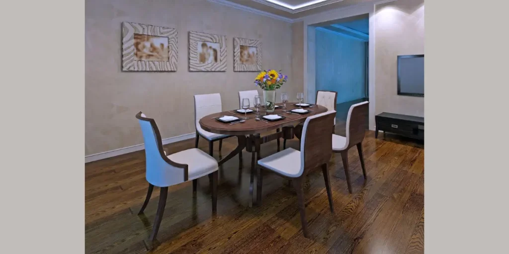 Oval Table for Improved Flow