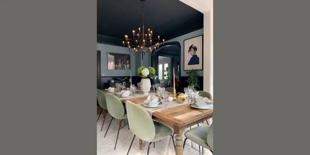 Painted Accent Ceiling