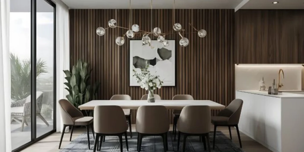 Picture Frame Paneling for Elegant Dining Walls