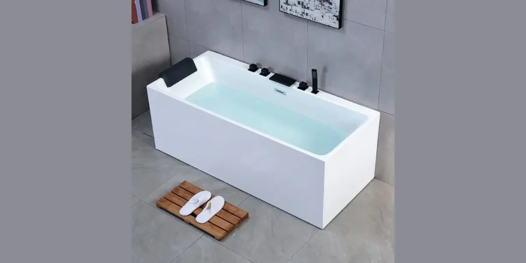 Rectangular Bathtub for Clean Architecture