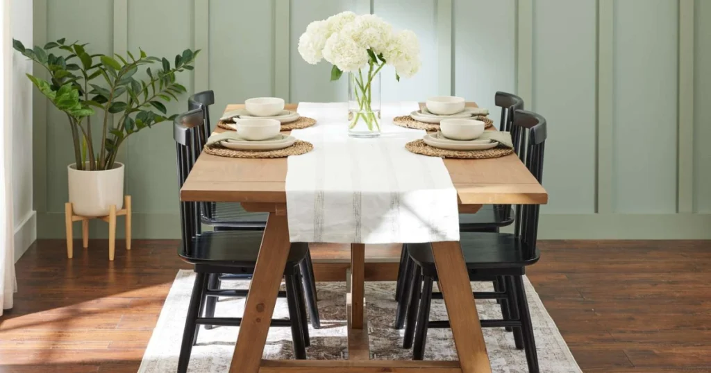 Rectangular Dining Table for 4 for Narrow Rooms