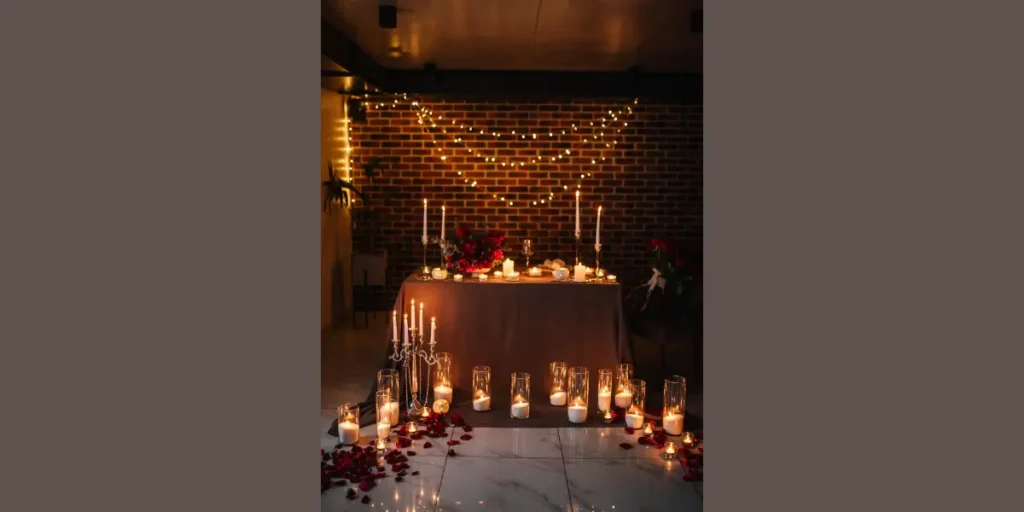 Romantic Candlelight Setting