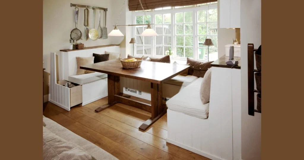 Storage Bench Dining Table for Smart Homes