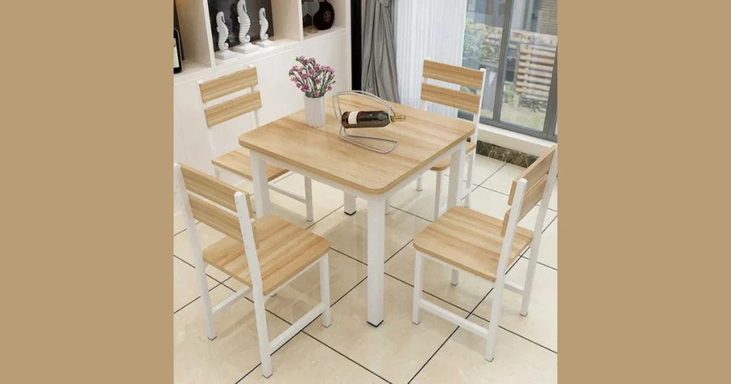 Compact Oak Dining Table for Apartments