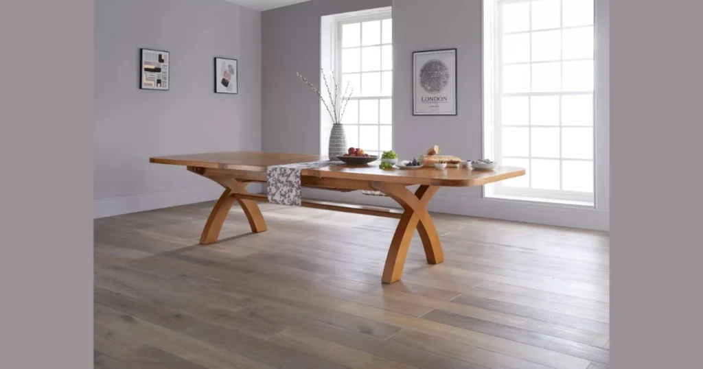 Extendable Oak Dining Table for Flexible Seating