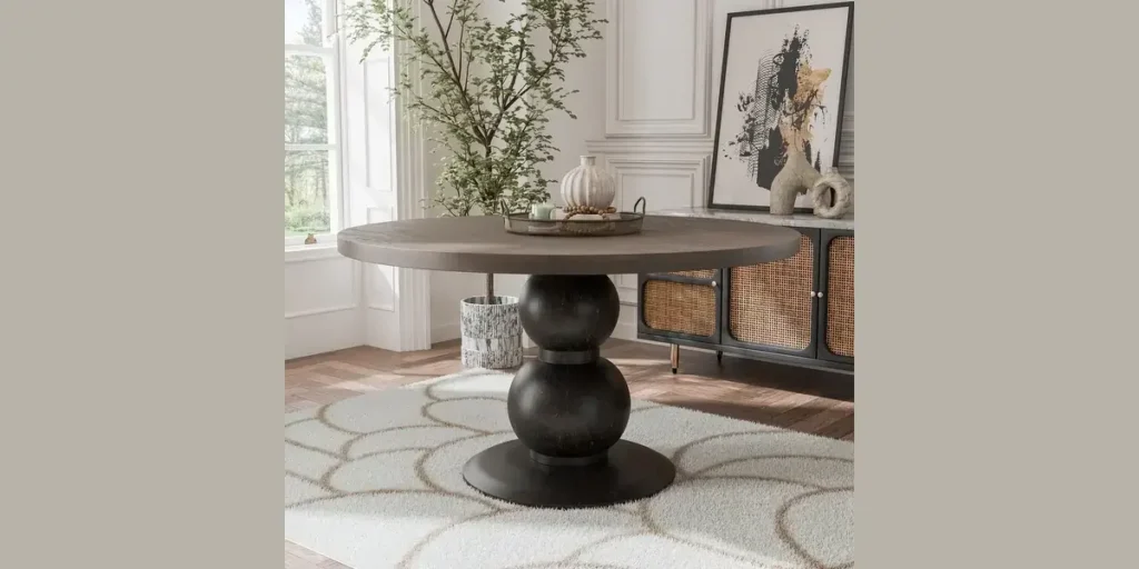Round Pedestal Dining Table