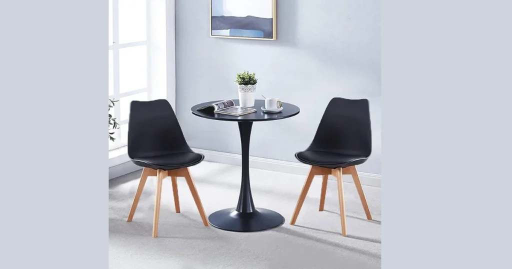 Scandinavian Style Compact Dining Table for 2