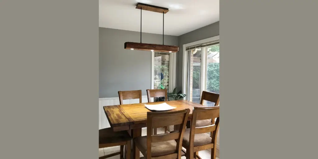 Rustic Wood Beam Ceiling Light