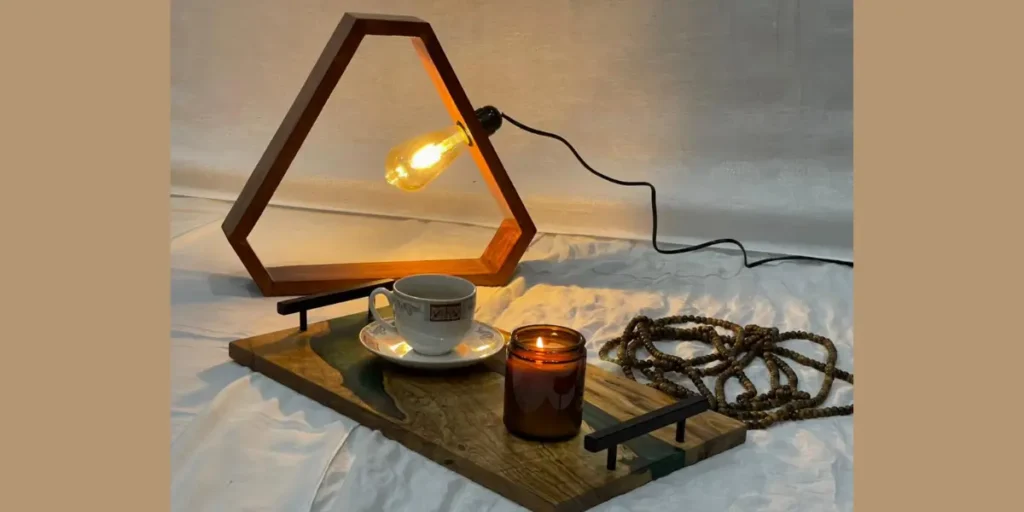 Rustic Wooden Lamp