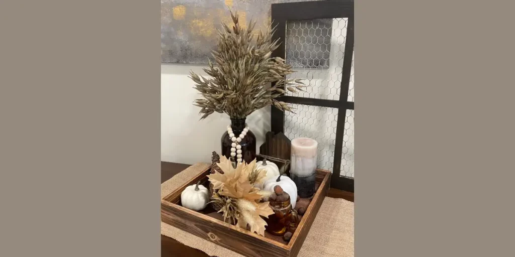 Rustic Wooden Tray Display