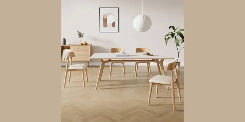 Scandinavian Light Wood Table