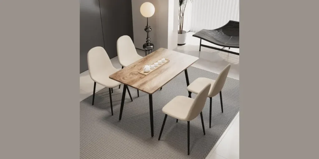 Slim Solid Wood Table