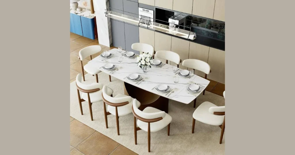 Minimalist Rectangular Dining Table with Clean Lines