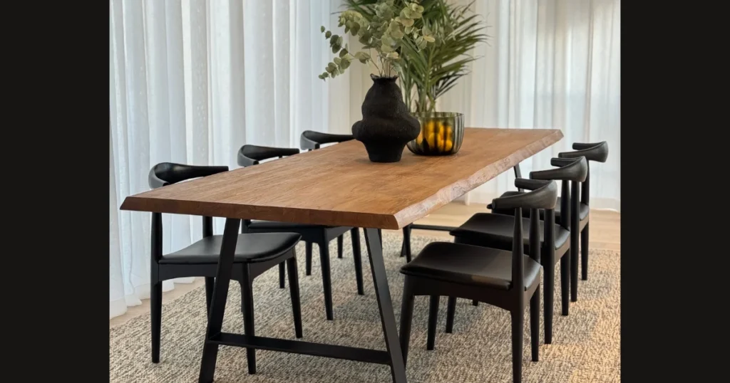 Solid Wood Rectangular Dining Table for Timeless Appeal