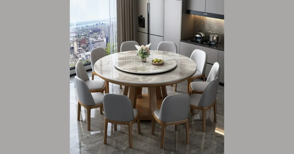 Round Small Dining Table for Better Space Flow