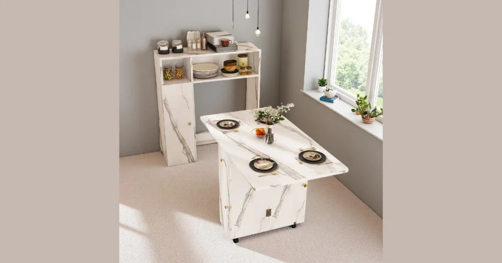 Wall Mounted Folding Dining Table for Tiny Apartments