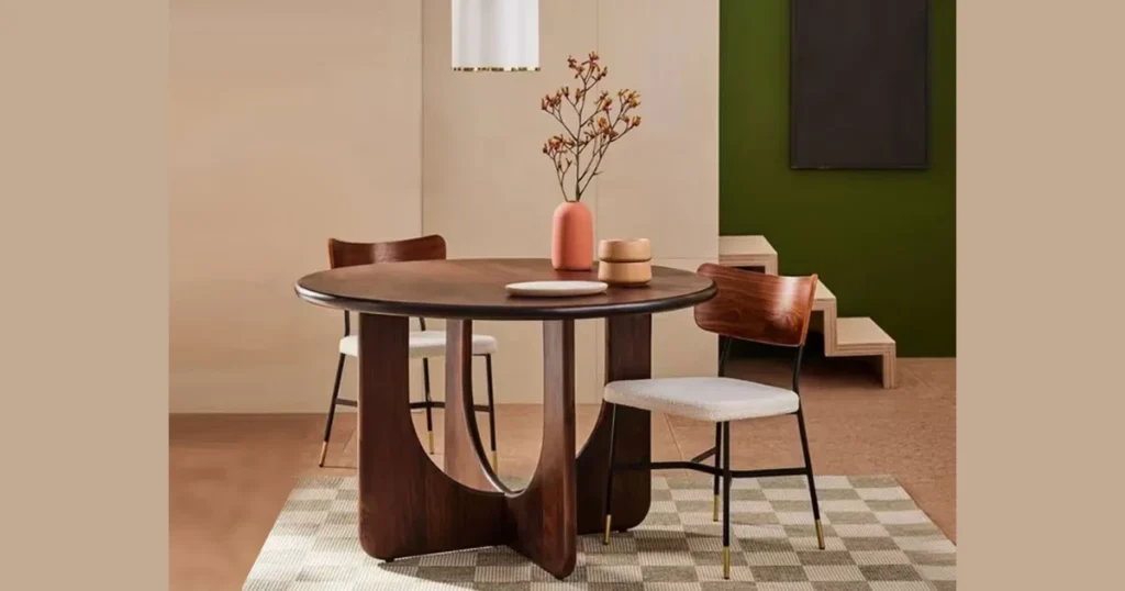 Round Dining Table for Better Flow in Small Kitchens