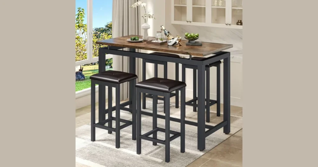 Bar Height Dining Table for Compact Kitchens