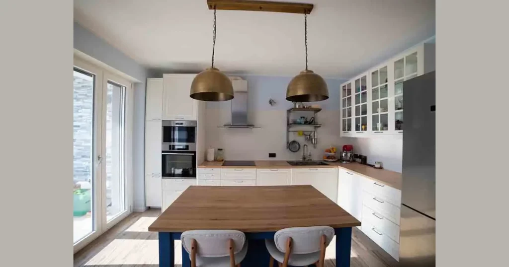 Square Dining Table for Balanced Small Kitchens