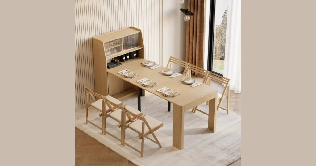 Dining Table with Built-In Storage