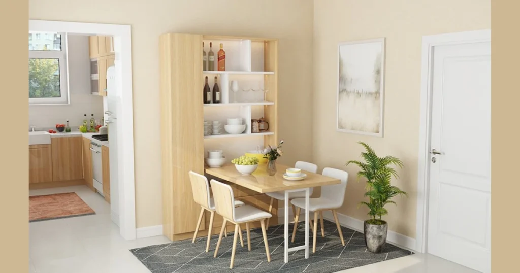 Narrow Rectangular Dining Table for Small Living Rooms