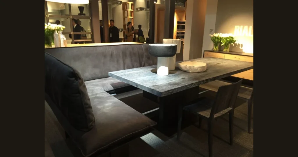 Bench Seating Dining Table for Space Efficiency