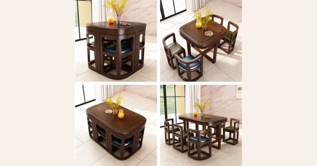 Nesting Dining Table Set for Multi-Use Apartments
