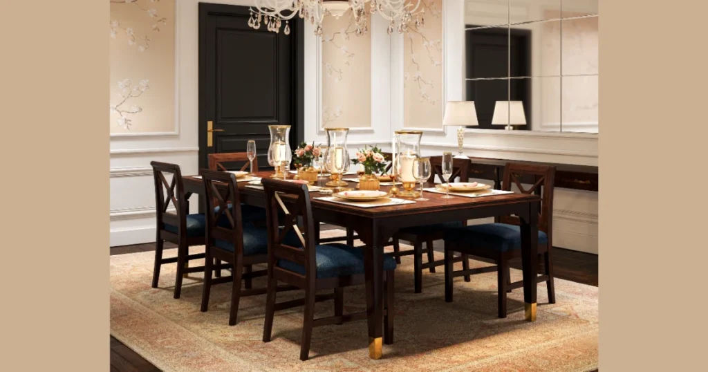 Rectangular Kitchen Dining Table for Family Kitchens