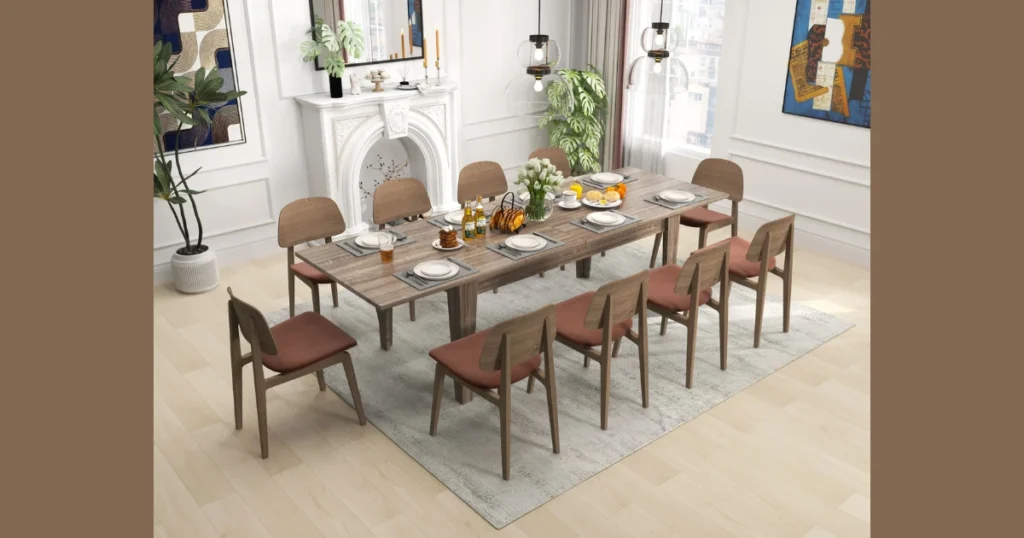 Extendable Kitchen Dining Table for Flexible Seating