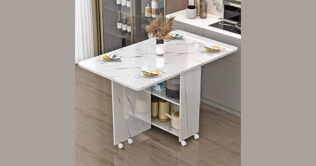 Drop Leaf Kitchen Dining Table for Compact Kitchens