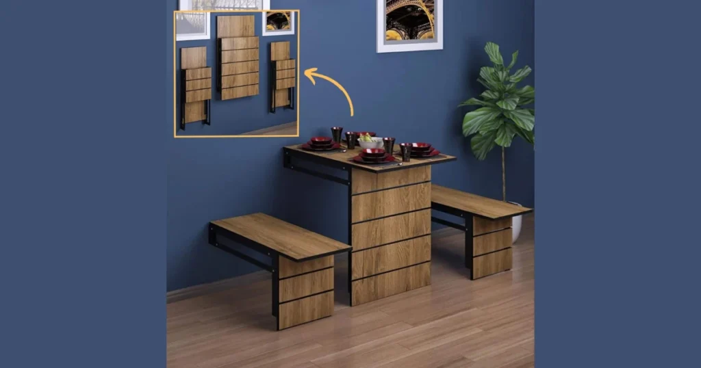 Wall Mounted Foldable Kitchen Dining Table