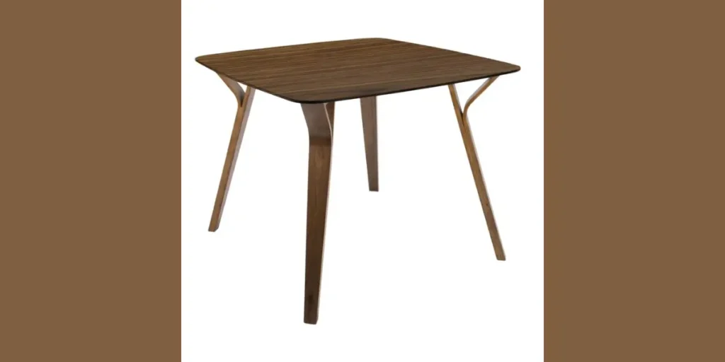 Square Mid-Century Dining Table