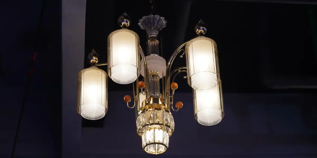 Statement Chandelier Over the Dining Table