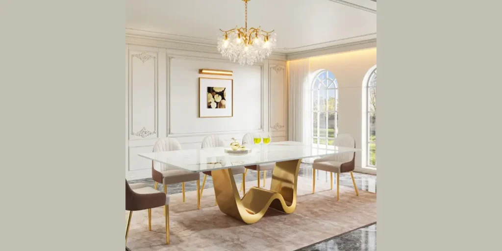 Statement Dining Table as the Centerpiece