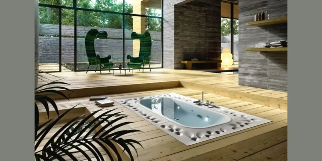 Sunken Bathtub for a Spa Inspired Feel