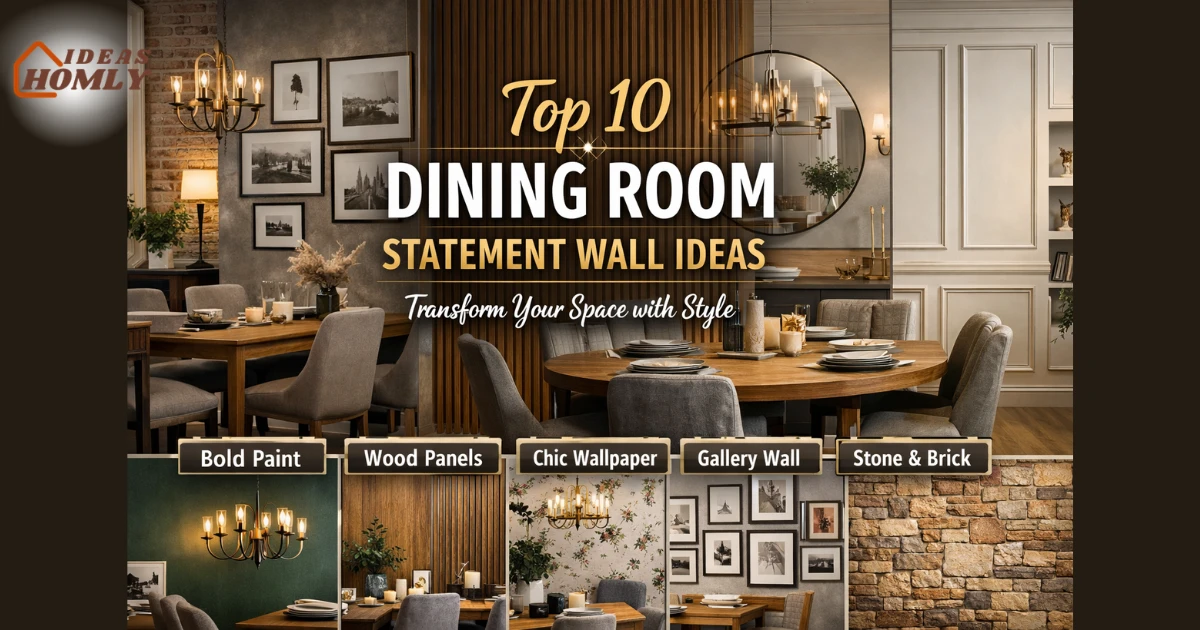 Dining Room Statement Wall Ideas