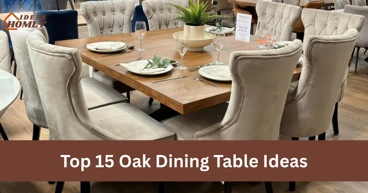 Oak Dining Table Ideas