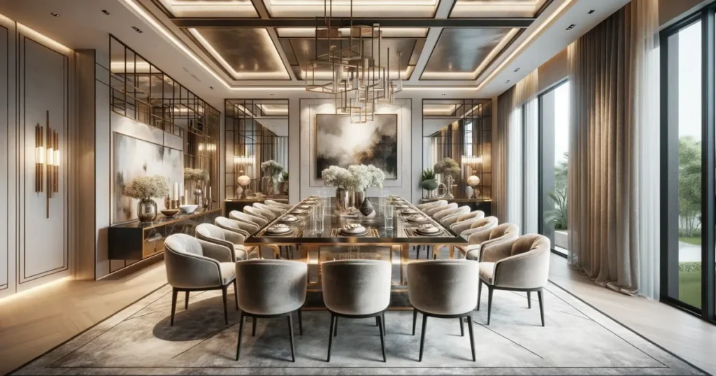 Traditional Modern Fusion Dining Room Theme