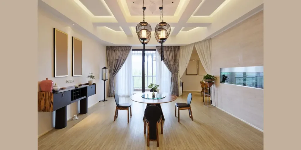 Tray Ceiling with Ambient Lighting