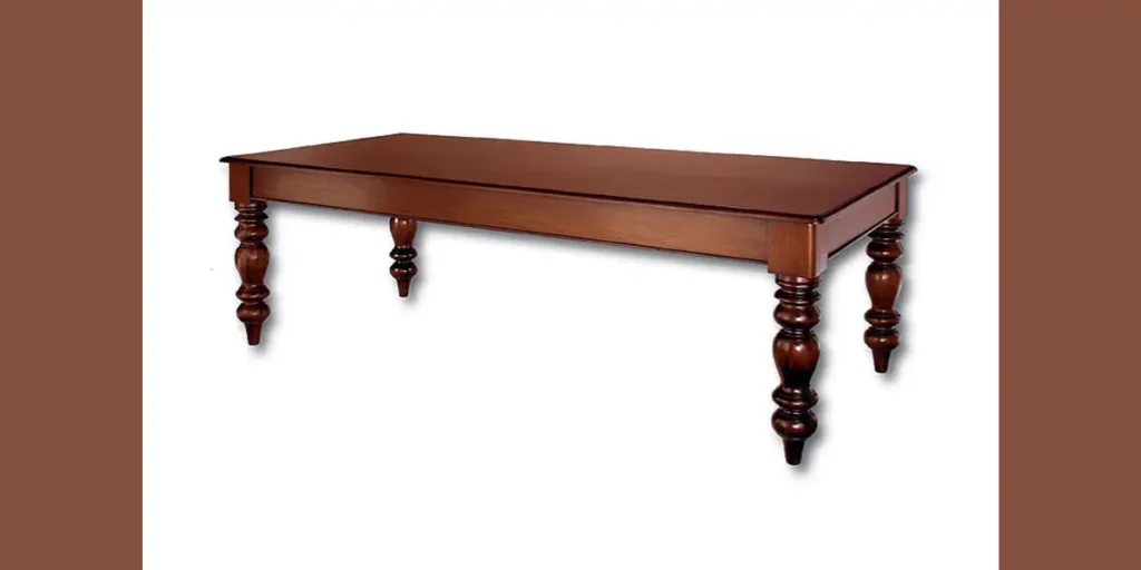 Turned Leg Colonial Dining Table