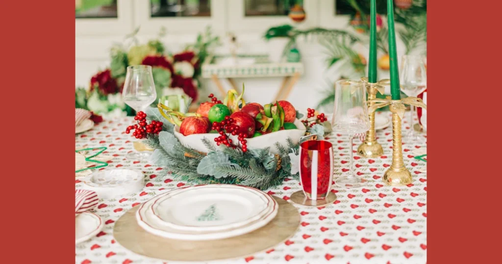 Seasonal Dining Table Arrangement for Festive Occasions
