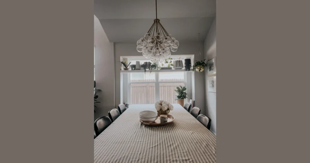 Everyday Family Dining Table Arrangement for Practical Use