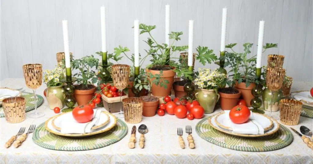 Buffet-Style Dining Table Arrangement for Large Gatherings