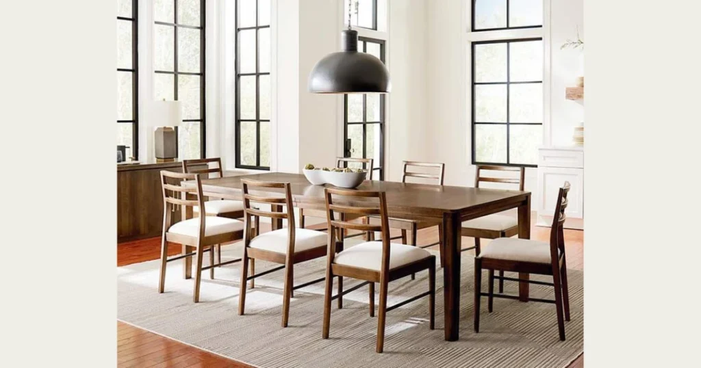 Modern Rectangular 70 Inch Dining Table with Clean Lines