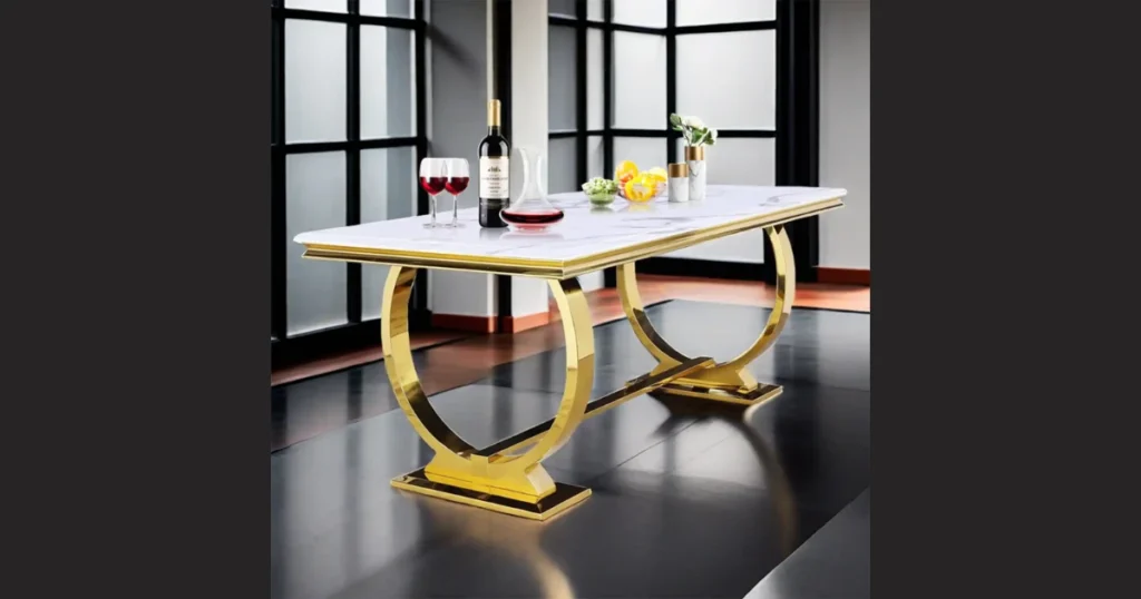 Modern Rectangular 72 Inch Dining Table with Clean Lines