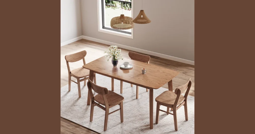 Pedestal Base 72 Inch Dining Table for Better Leg Space