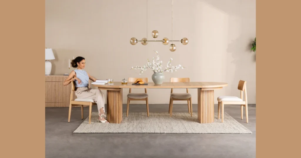 Minimalist Scandinavian 72 Inch Dining Table